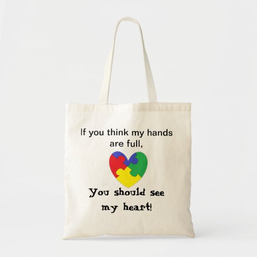 Heart Autism Bag Tote Bag (Voorkant)