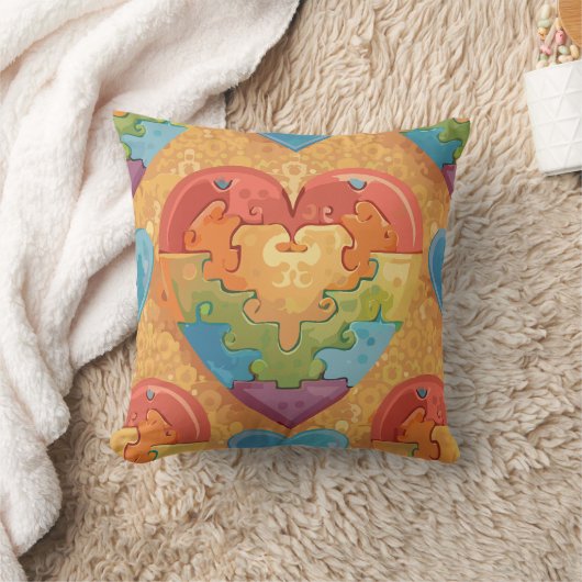 Heart autism kussen (Deken)