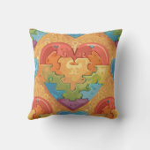 Heart autism kussen (Achterkant)