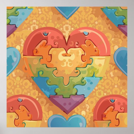 Heart autism poster (Voorkant)