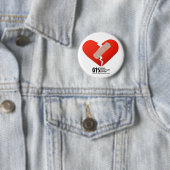 Heart Awareness, Surgery, Survivor Recovery Gift Ronde Button 5,7 Cm (In situ)