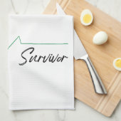 Heart Awareness, Surgery, Survivor Recovery Gifts Theedoek (Quarter Fold)