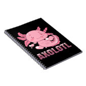 Heart Axolotl | Cute cartoon Axolotl Notitieboek (Rechterzijde)