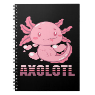 Heart Axolotl | Cute cartoon Axolotl Notitieboek