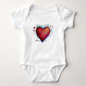 Heart Baby Jersey Bodysuit (Voorkant)