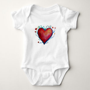 Heart Baby Jersey Bodysuit