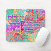 Heart Badaboom | hartpatroon Muismat (Met muis)