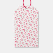 Heart Balloon Vrijgezellenfeest bedankt Cadeaulabel (Achterkant)