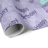 Heart Balloons Birthday Wrapping Paper Cadeaupapier (Rol Hoek)