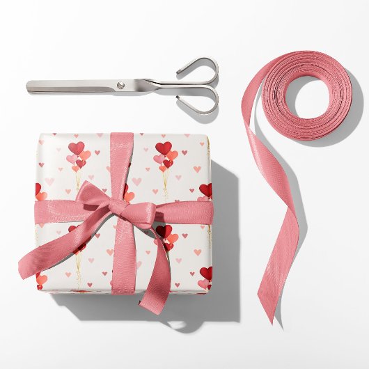 Heart Balloons Cadeaupapier