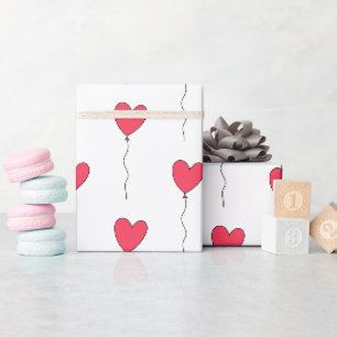 Heart Balloons Cadeaupapier