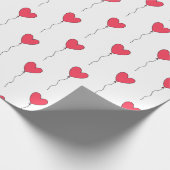 Heart Balloons Cadeaupapier (Hoek)