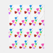 Heart Balloons Fleece Deken (Voorkant)