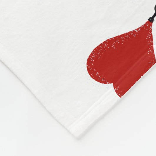 Heart Balloons Fleece Deken (Hoek)