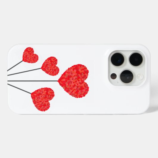 Heart Balloons Illustration Design Case-Mate iPhone Case (Achterkant (horizontaal))