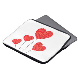 Heart Balloons Illustration Design Laptop Sleeve