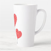 Heart Balloons Illustration Design Latte Mok (Rechts)