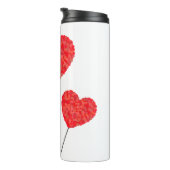 Heart Balloons Illustration Design Thermosbeker (Geroteerd rechts)