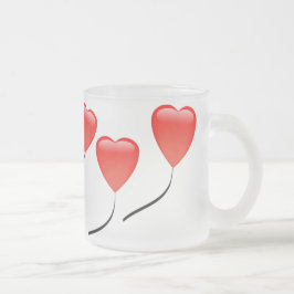 Heart Balloons Matglas Koffiemok