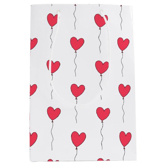 Heart Balloons Medium Cadeauzakje (Voorkant)