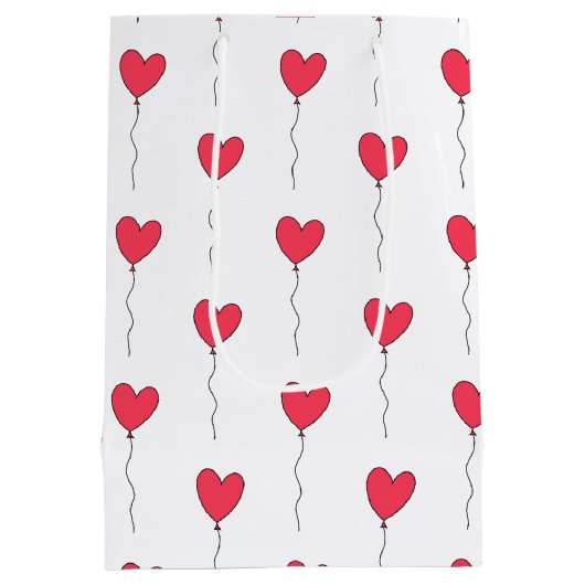 Heart Balloons Medium Cadeauzakje (Achterkant)