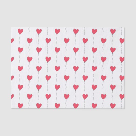 Heart Balloons Tissuepapier (Voorkant)