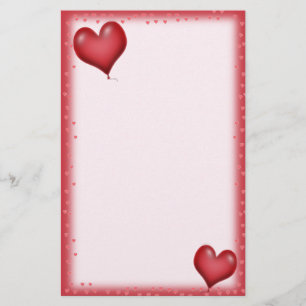 Heart Balloons vliegen Briefpapier
