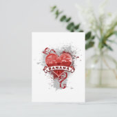 Heart Banana Briefkaart (Staand voorkant)