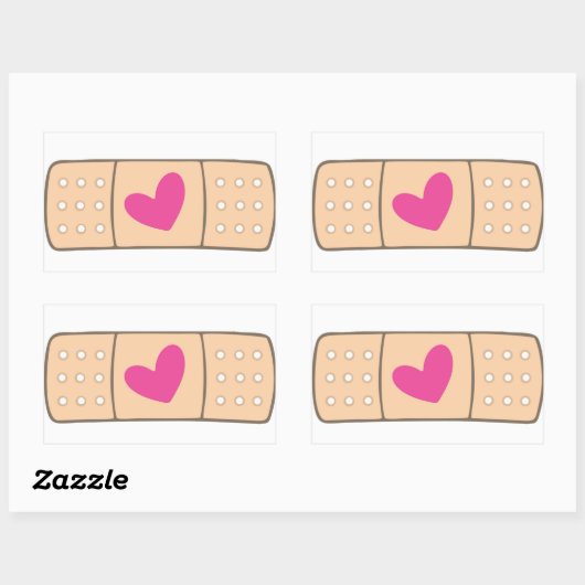 Heart Bandaid sticker (Vel)