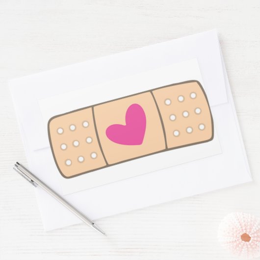 Heart Bandaid sticker (Envelop)