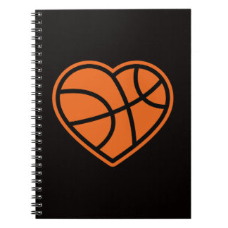 Heart Basketball Love Sport Design Notitieboek
