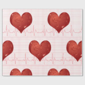 Heart Beat Cadeaupapier (Vlak)