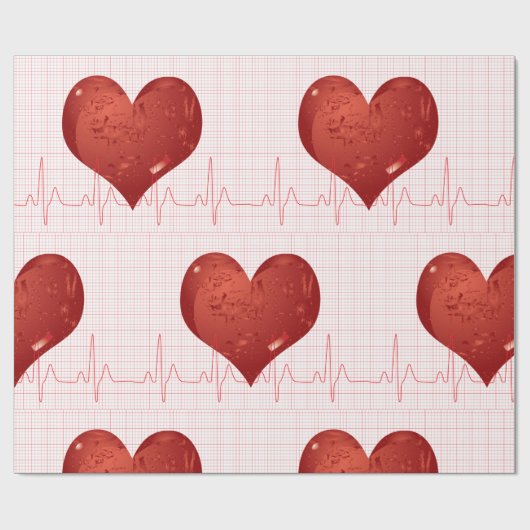 Heart Beat Cadeaupapier (Vlak)
