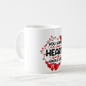 Heart beat coffee mok (Voorkant links)