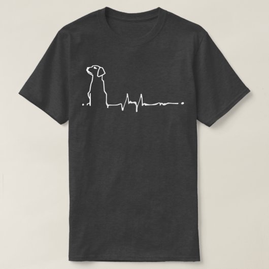 Heart Beat Dog Owner T Cute Dog Graphic T-shirt (Design voorkant)