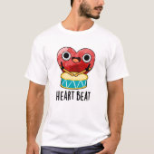 Heart Beat Funny Heart Drummer Pun T-shirt (Voorkant)