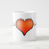 Heart Beat Grote Koffiekop (Voorkant)