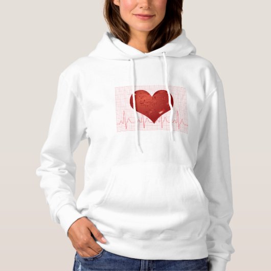 Heart Beat Hoodie (Voorkant)