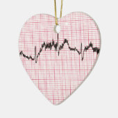Heart Beat III Keramisch Ornament (Links)