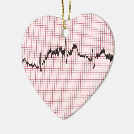 Heart Beat III Keramisch Ornament (Links)