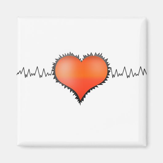 Heart Beat Magneet (Voorkant)
