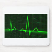 Heart Beat Pulse Trace Muismat (Voorkant)