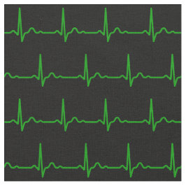 Heart Beat Rate Rhythm Medical Patroon Stof