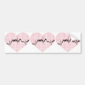 Heart Beat VII Bumpersticker (Voorkant)