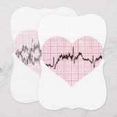 Heart Beat VII Feestdagenkaart (Voorkant / Achterkant)