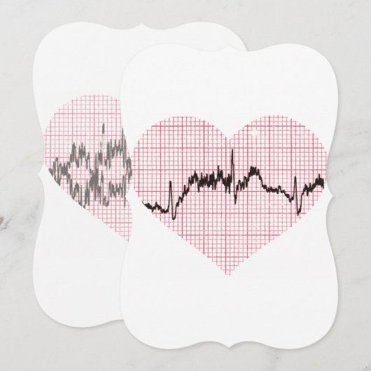 Heart Beat VII Feestdagenkaart (Voorkant / Achterkant)