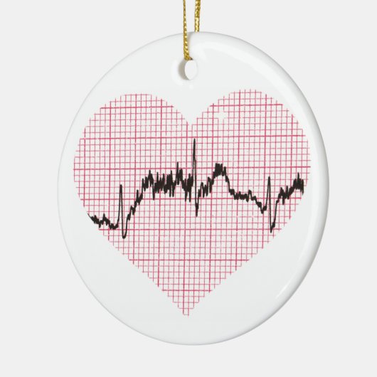Heart Beat VII Keramisch Ornament (Links)