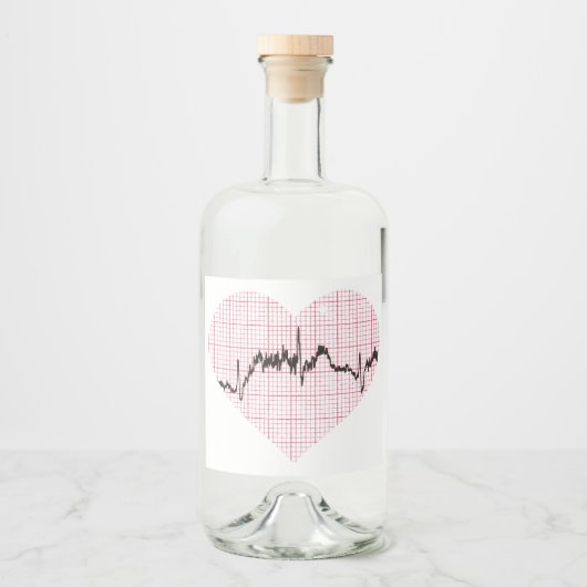 Heart Beat VII Likeurfles Etiket (Voorkant)