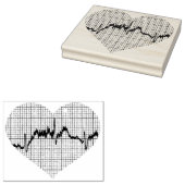 Heart Beat VII Rubberstempel (Gestempeld)