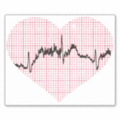 Heart Beat VII Sticker (Voorkant)